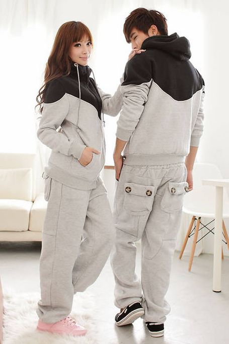 Preppy Style Multi-pocket Loose Couple Harem Long Pants