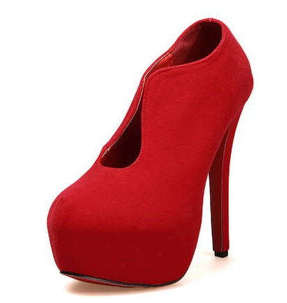 Brand New Hollow-out Suede High Heel Shoes