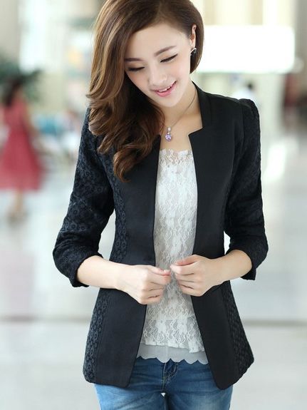 Fashion Lady One Button Three-quarter Sleeve Suit
