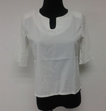 Hot Summer Half Sleeve Pure Color Blouse