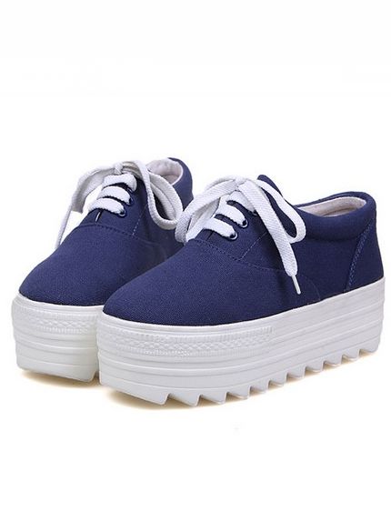 thick sole canvas shoes
