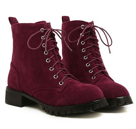wine red ankle boots
