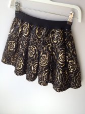 2013 High Waisted Flower Printing Fluffy Mini Skirts