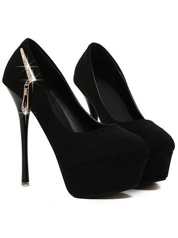 European Style Black White Patchwork Pointed Toe High Heel Pumps