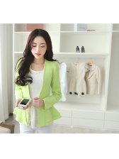 Wholesale 2014 Korea New Style Blazer Slim Charming Solid Color Long