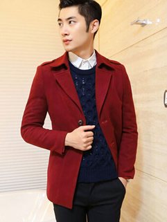 Korean Style Men One-button Fitted Small Suit