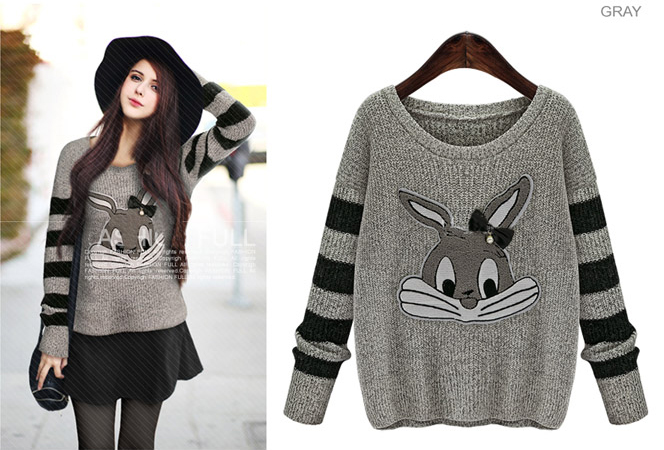 Cute And Adorable Sweater Cartoon 
