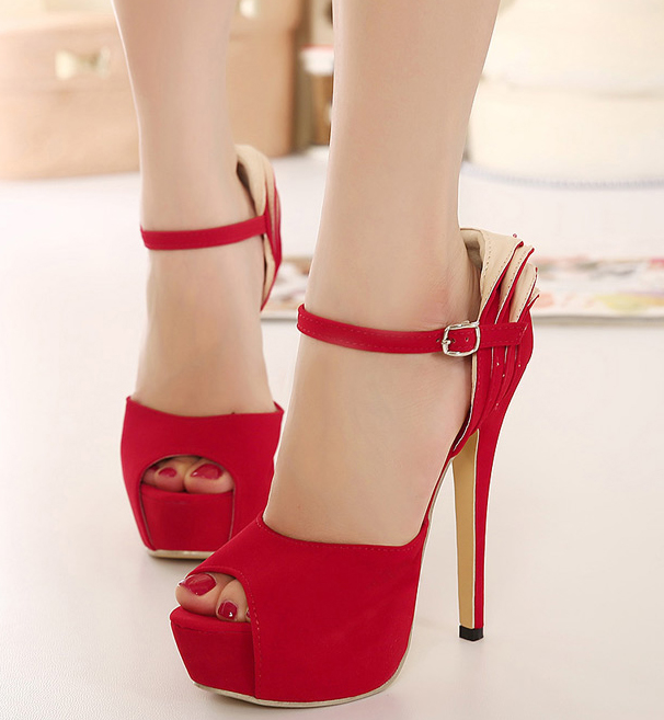 pretty red heels