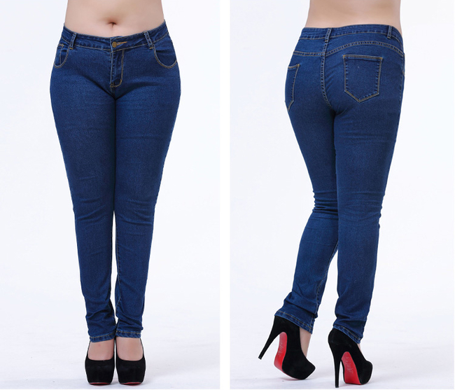 All Match Mid Waist Skinny Comfortable Womans Jeans