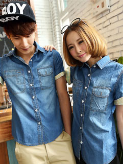 denim shirts for couples