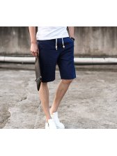 Korean Style Men Shorts Stylish Fashion Loose Fashion Casual Drawstring Up