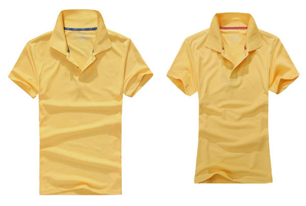 Korean Style Couple POLO Shirt Fashion Casual Yellow Active Young Tops