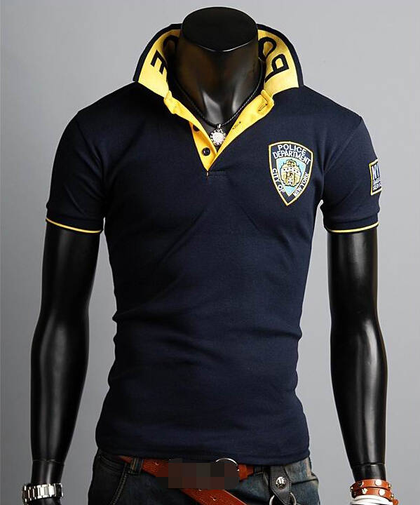 Wholesale 2015 New Fashion Men POLO Shirt London Style Handsome Navy ...