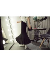 Womenly Elegant Style Fish Tail High-waisted Knitting Skirt