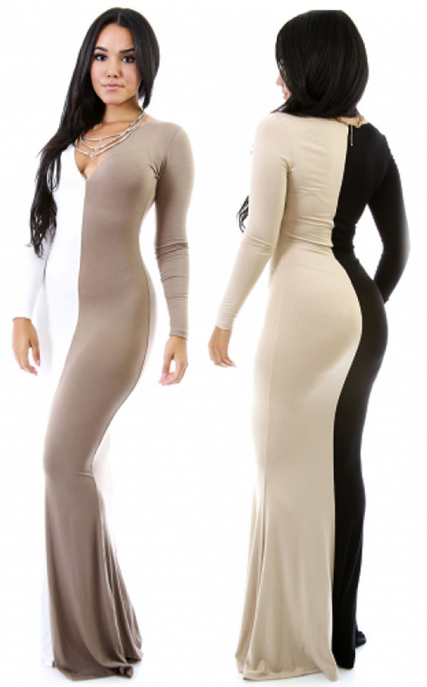 long tight fitted maxi dresses