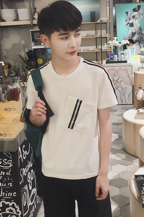 Wholesale Clothing Summer Boy Korean Casual Loose Geometric print ...