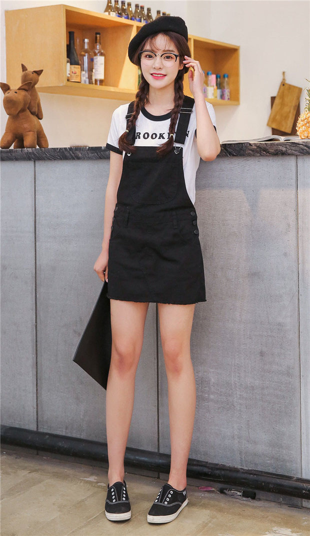 korean overall dress