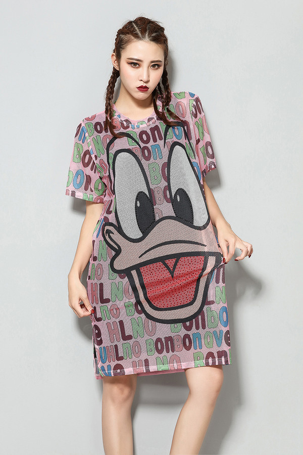 cartoon t shirt dress