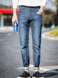 Vanguard Fashion Men Short Jeans Korean Style Solid Color Loose Big Pockets