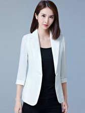 Summer Three-quarter Sleeve Large Size Fitted Women Suit