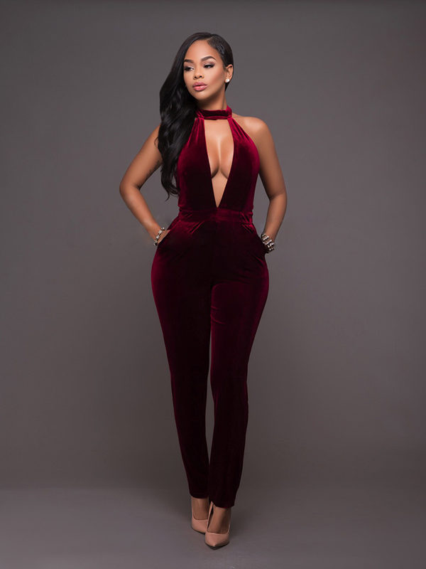 Wholesale Sexy Backless Deep V Neck Halter Jumpsuits Rfj081428wr Wholesale7 