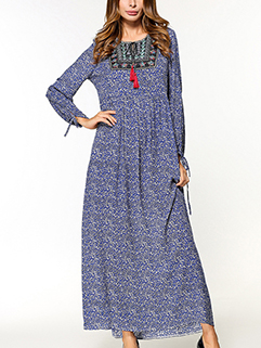 Wholesale Floral Tassel Design Turkey Dresses for Woman AFJ091548NB ...