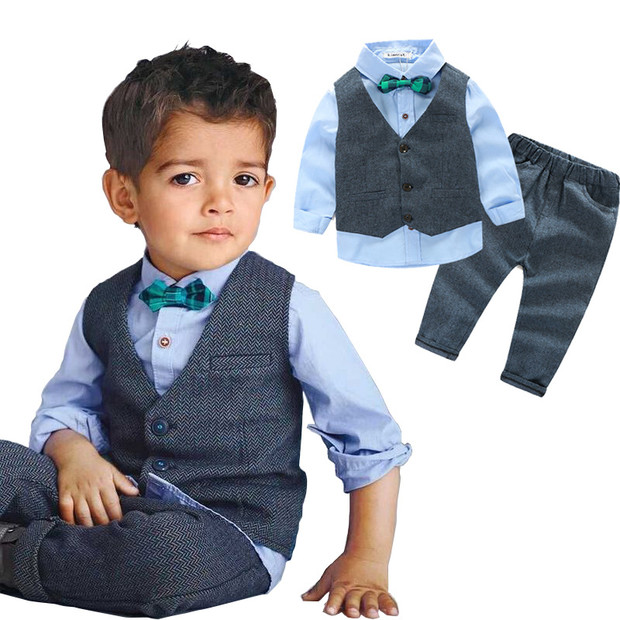 Wholesale UK Style Gentleman 3 Pieces Suit For Boys (3-4 Days Delivery ...