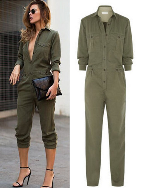 military green jumpsuit