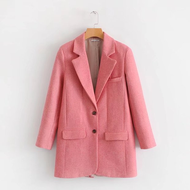Wholesale New Arrival Fashion Ladies Pink Blazer SPJ111763 | Wholesale7