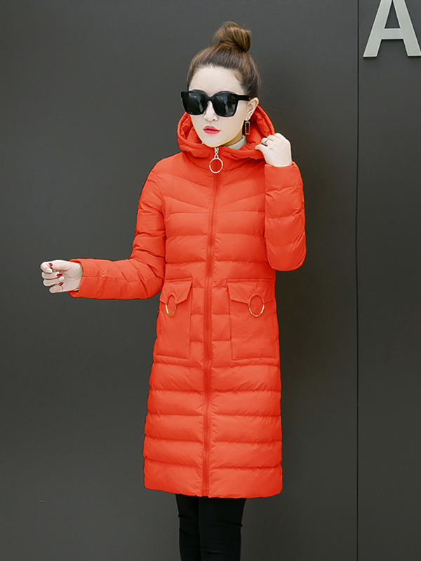 Wholesale Korean Style Solid Long Down Coat YMG010326 | Wholesale7.net
