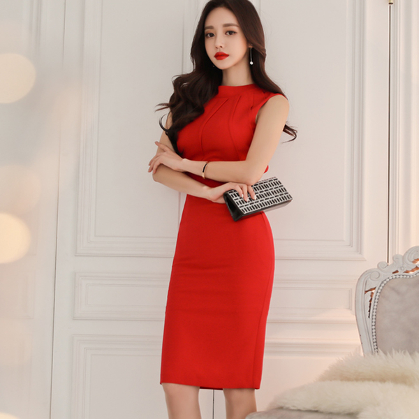 Wholesale Korean Elegant Backless Bow Wrap Dresses CFG031473 ...