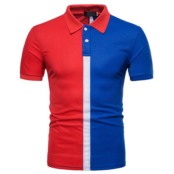 Wholesale Fashion Euro Style Colour Matching Polo Shirt CZG033013 ...