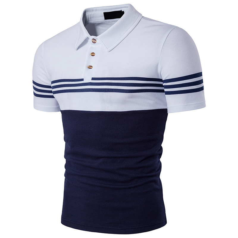 Wholesale Fashion Striped Colour Matching Men Shirt CZG040815 ...