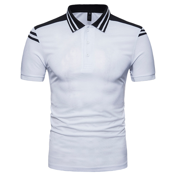 Wholesale Color Block Short Sleeve Men Polo Shirt ZZG041258 ...