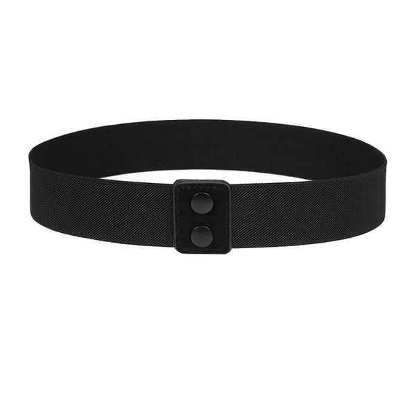Wholesale Korean Simple Solid Black Belt CFG041306BA | Wholesale7.net