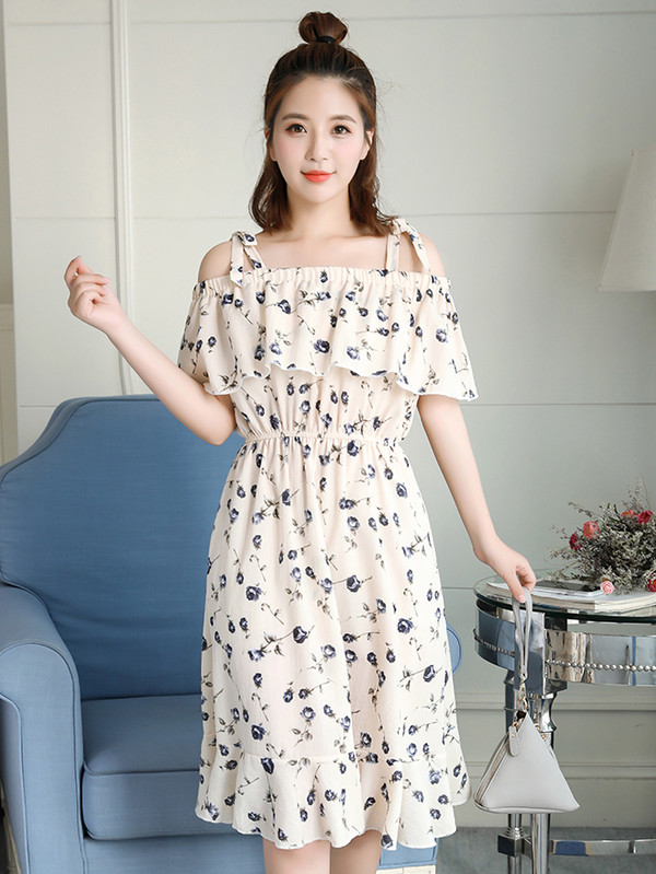 Wholesale Korean Fashion Chiffon Floral Dresses For Women ZFG041619 ...