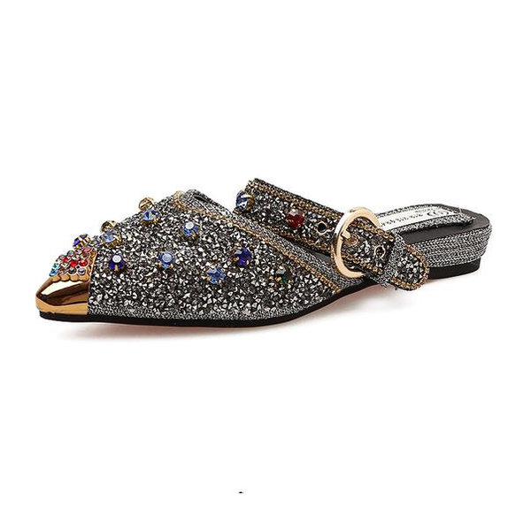 Wholesale Fashion Pointed Multicolored Diamond Slippers XYG061312 ...