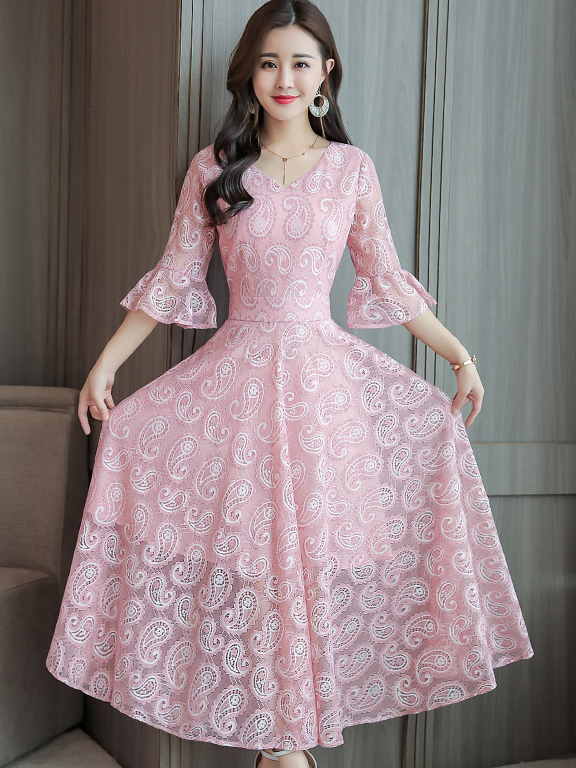 korean lace dress