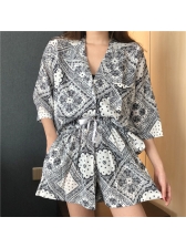 Vintage Style Printed Two Piece Sets