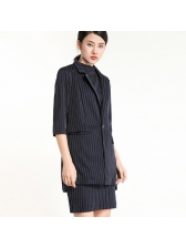 New Arrival Striped OL Style Patchwork Blazers