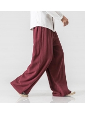 Personality Fashion Loose Vintage Chinoiserie Wide Leg Pants