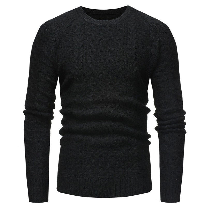 Wholesale Solid Hemp Flowers Casual Fitted Sweater For Men DHG111254 ...