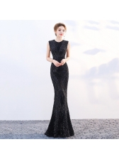 Boutique Sequined Sleeveless Fishtail Evening Dresses