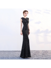 Boutique Sequined Sleeveless Fishtail Evening Dresses