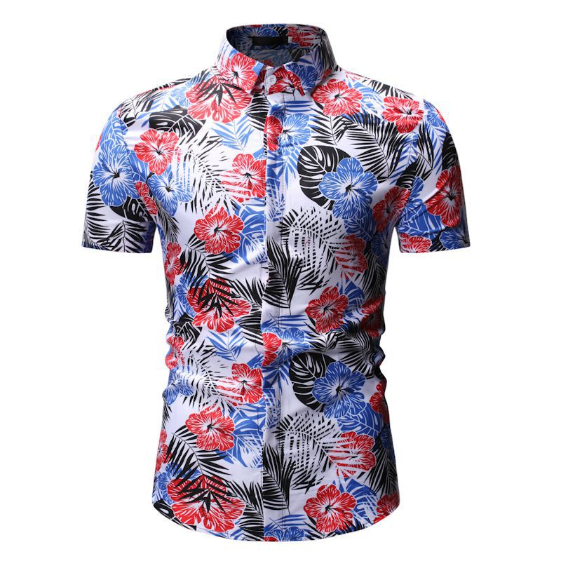 Wholesale Printed Turndown Collar Mens Shirts EHA011028 | Wholesale7
