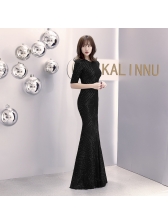 Boutique Sequined Fitted Elegant Evening Dresses
