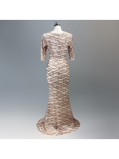Boutique Sequined Fitted Elegant Evening Dresses