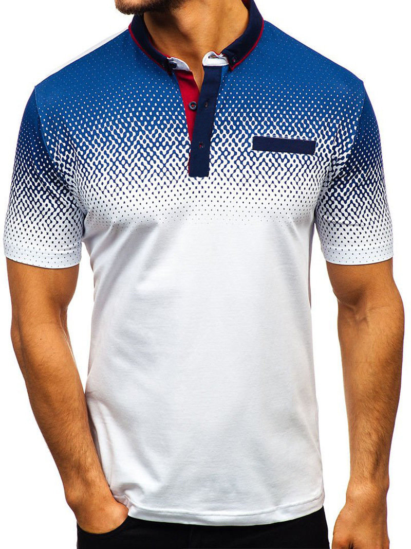 Wholesale Hot Sale Contrast Color Polo Shirt VKA060504 | Wholesale7