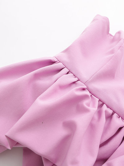 Wholesale Pink Ruffled Hem Strapless Camisole SJA121411PN | Wholesale7