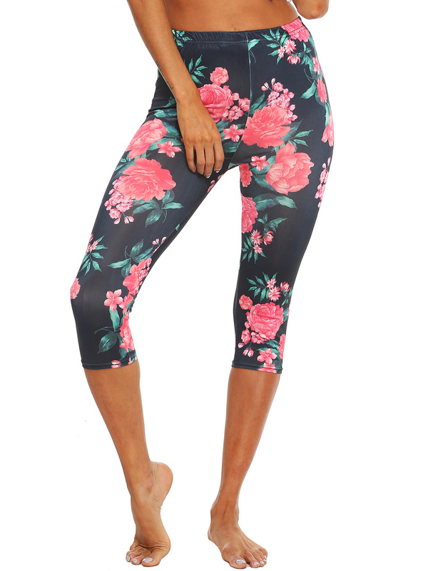 Wholesale Floral Capri Pants Leggings For Women SJM031704BA ...